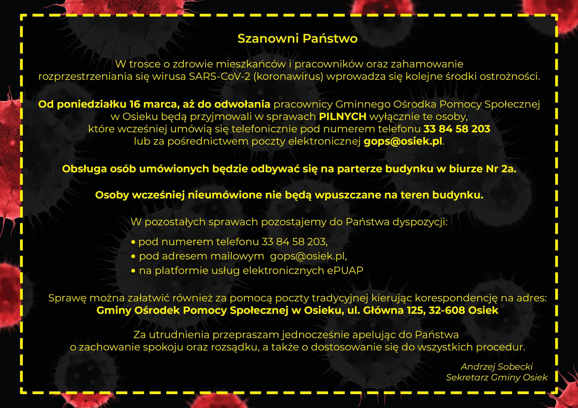 ogłoszenie
